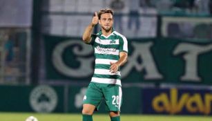 Lautaro Rinaldi durante su época en el Panathinaikos