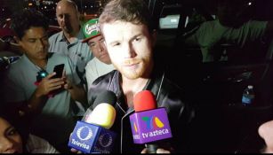 Canelo Álvarez tras su llegada a Las Vegas