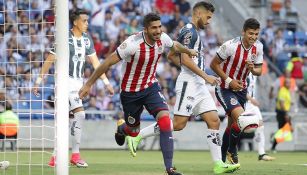 Pereira celebra un gol ante Monterrey en el A2017