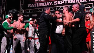 Canelo y GGG en el tenso frente a frente