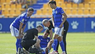 Alanís, lesionado en su debut con Real Oviedo