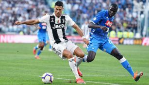 Cristiano Ronaldo, durante partido de la Serie A 