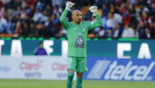 Conejo Pérez, en el partido Pachuca vs Tigres