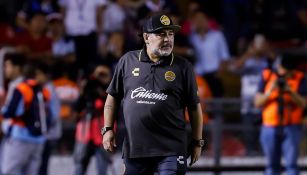 Diuego Maradona en un partido con Dorados