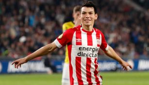 Chucky Lozano celebra una anotación frente al VVV-Venlo