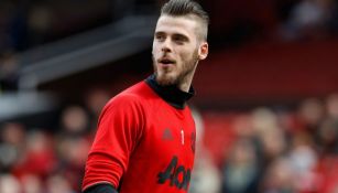 De Gea durante un entrenamiento con el Man United