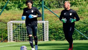 Guillermo Ochoa, durante un entrenamiento 