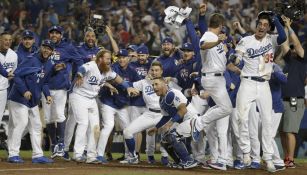 Los Dodgers festejan su triunfo