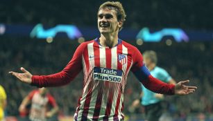 Antoine Griezmann celebra una anotación ante el Borussia Dortmund