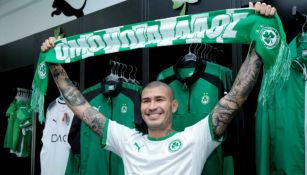 Jorge Enríquez porta con orgullo los colores del AC Omonia Nicosia