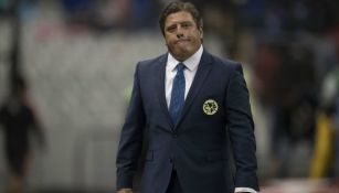 Miguel Herrera durante un juego del América