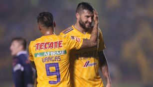 Gignac después de marcar su último gol