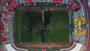 Vista aérea del Estadio Azteca 