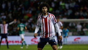 César Huerta, en su debut en Primera División con Chivas