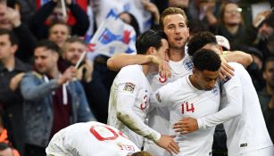 Inglaterra celebra una anotación frente a Croacia