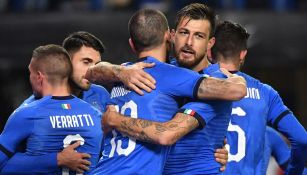 Italia celebra victoria contra Estados Unidos 