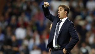 Julen Lopetegui en un partido con Real Madrid