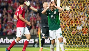 Chicharito en lamento durante partido del Tri