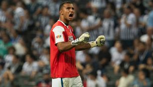 Guillermo Allison festeja gol en Final de Copa contra Rayados