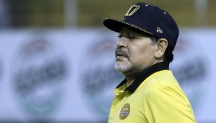 Maradona, en un juego de Dorados