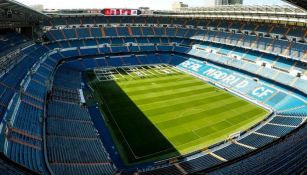 Vista de la cancha del Santiago Bernabéu
