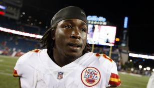 Kareem Hunt tras disputar un partido de la NFL