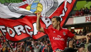 Jonas celebra anotación de Benfica con su anotación