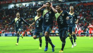 América celebra una anotación frente a Toluca