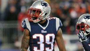 Brandon Browner durante un partido con los Patriots