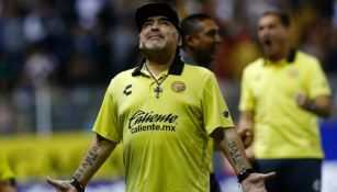 Maradona se lamentó durante juego de Dorados