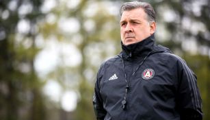 Gerardo Martino, durante un entrenamiento con el Atlanta United