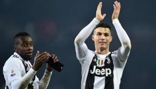 Cristiano festeja gol con Juventus