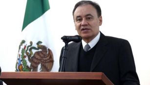 Durazo, durante una conferencia de prensa 