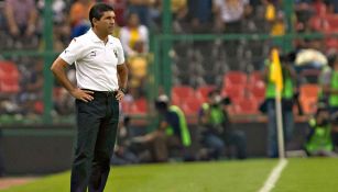 Antonio Servín, durante partido de Pumas 