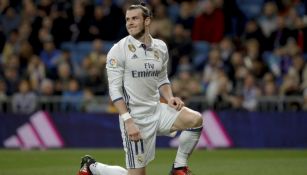 Gareth Bale durante un juego con el Real Madrid