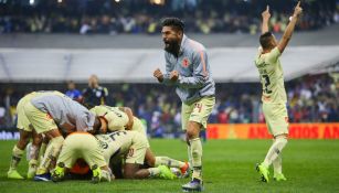 Oribe Peralta festeja campeonato del Apertura 2019