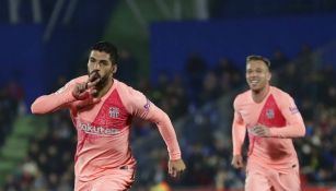 Suárez festeja gol contra Getafe