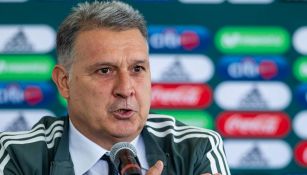 Tata Martino en su presentación como DT de la Selección Mexicana 