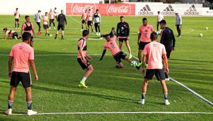 América durante su último entrenamiento en el CAR