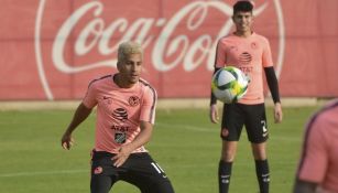 Cecilio Domínguez durante un entrenamiento del América