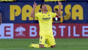 Bacca festeja su gol contra Espanyol