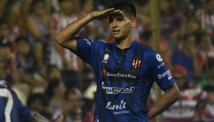 Facundo Barceló celebra anotación con Patronato 