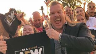 Chris Jericho en su presentación con AEW