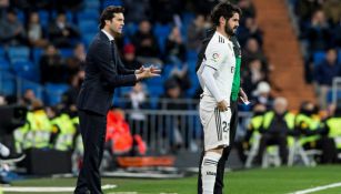 Isco previo a entrar de cambio en el encuentro del Real Madrid 
