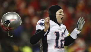 Tom Brady festeja el triunfo de los Patriots ante los Chiefs