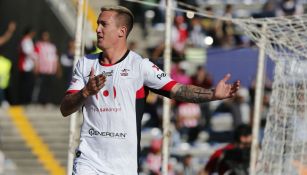 Ramos festeja anotación con Lobos BUAP en Liga MX