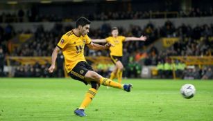 Jiménez en un partido del Wolverhampton 