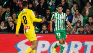 Lainez en el partido contra Espanyol