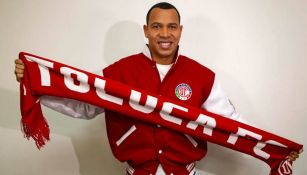 Felipe Pardo durante su presentación con el Toluca