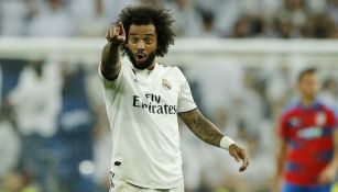 Marcelo, en un partido del Real Madrid